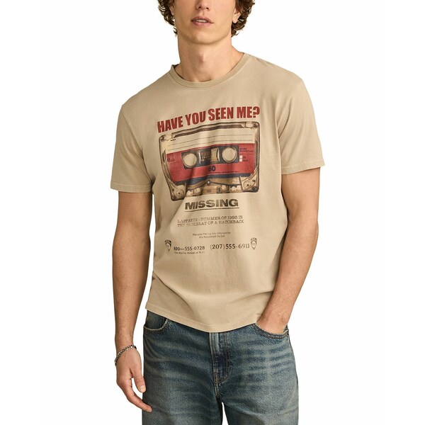ラッキーブランド メンズ シャツ トップス Men's Missing Cassette Tape T-Shirt Dove