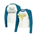 デイドリーマー レディース カットソー トップス Women's Cream/Teal Van Halen 1980 World Invasion Tour S...