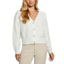 ゲス レディース ニット&セーター アウター Women's Riley Sequined Cardigan Cream White