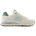 New Balance ニューバランス レディース スニーカー 【New Balance 574 Sea Salt New Spruce (Women's)】 サイズ US_8(25.0cm) Sea Salt/New Spruce