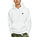 ナイキ メンズ パーカー・スウェットシャツ アウター Men's Sportswear Club Fleece Pullover Hoodie White