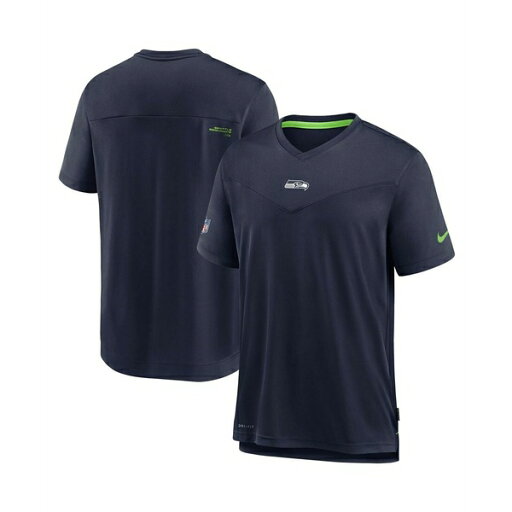 ナイキ メンズ シャツ トップス Men's College Navy Seattle Seahawks Sideline Coaches Performance V-Neck T-shirt Navy ナイキ メンズ シャツ トップス Men's College Navy Seattle Seahawks Sideline Coaches Performance V-Neck T-shirt Navy