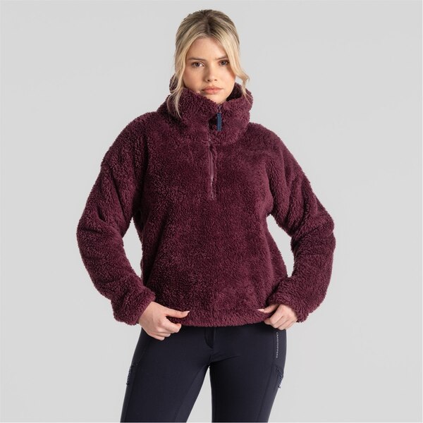 yz NbOzbp[Y fB[X p[J[EXEFbgVc AE^[ Bronagh Half Zip Deep Violet