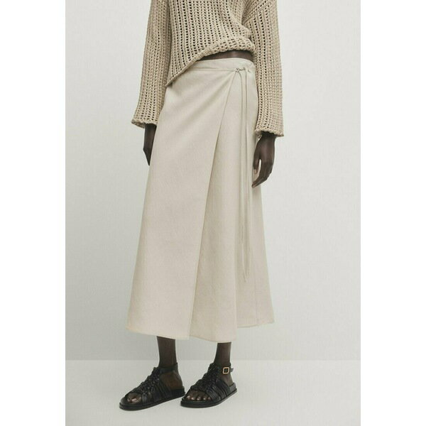 }bV hDbeB fB[X XJ[g {gX Wrap skirt - beige