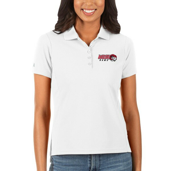 アンティグア レディース ポロシャツ トップス WinstonSalem State Rams Antigua Women's Legacy Pique Polo White