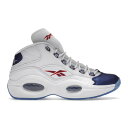 Reebok リーボック メンズ スニーカー 【Reebok Question Mid Blue Toe (2022)】 サイズ US_11(29.0cm) Footwear White/Classic Cobalt/Clear(4)