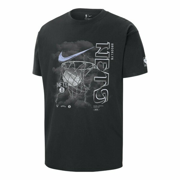 Nike ナイキ メンズ スニーカー 【Nike Brooklyn Nets Courtside Max90 T-Shirt 'Black' FN2041-010】 サイズ US_M_XXXL