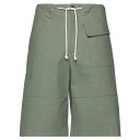 【送料無料】 ジルサンダー メンズ カジュアルパンツ ボトムス Shorts & Bermuda Shorts Military green