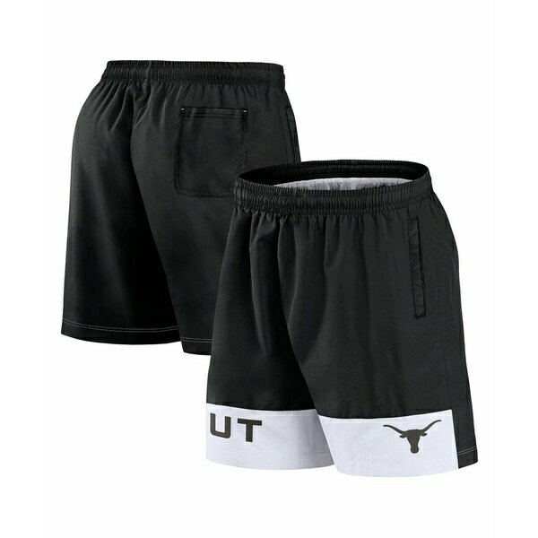 եʥƥ  奢ѥ ܥȥॹ Men'sBlack Texas Longhorns Elements Intensity Woven Shorts Black