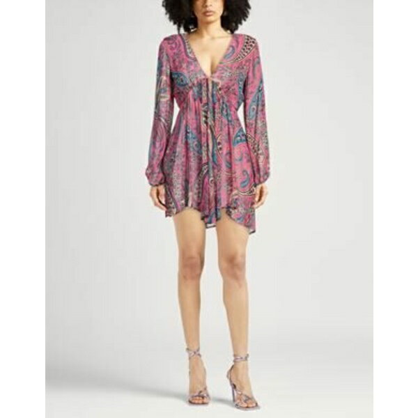【送料無料】 アンジュナ レディース ワンピース トップス Mini dresses Pink