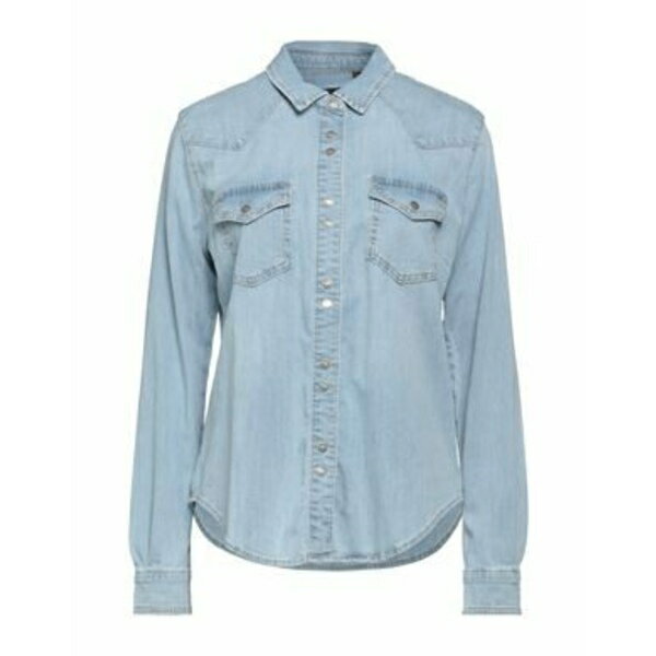 【送料無料】 ピンコ レディース シャツ トップス Denim shirts Blue