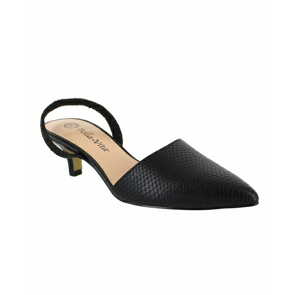 ベラヴィータ レディース パンプス シューズ Sarah Ii Slingback Pumps Black Snake