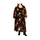 VeB[VbN fB[X s[X gbvX Plus Size Julissa Print Maxi Dress Black