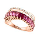 ■ブランド EFFY Collection (エフィー コレクション)■商品名 EFFY&reg; Ruby (1/3 ct. t.w.), Pink Tourmaline (1-1/10 ct .t.w.) & Diamond (1/8 ct. t.w.) Ombr&eacute; Crossover Ring in 14k Rose Gold■こちらの商品は米国・ヨーロッパからお取り寄せ商品となりますので、 お届けまで10日〜2週間前後お時間頂いております。 ■各ブランド・商品・デザインによって大きな差異がある場合がございます。 ■あくまで平均的なサイズ表ですので、「参考」としてご利用ください。 ■店内全品【送料無料】です！（※沖縄・離島は別途送料3,300円がかかります）