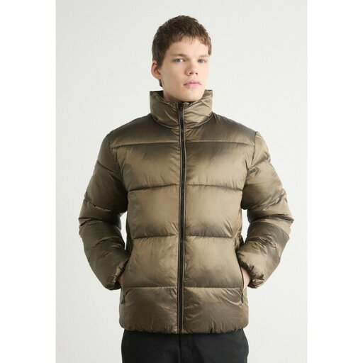 カルバンクライン メンズ サンダル シューズ TWO TONE PUFFER JACKET - Winter jacket - brindle/black カルバンクライン メンズ サンダル シューズ TWO TONE PUFFER JACKET - Winter jacket - brindle/black