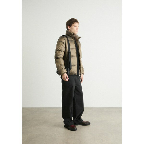 カルバンクライン メンズ サンダル シューズ TWO TONE PUFFER JACKET - Winter jacket - brindle/black