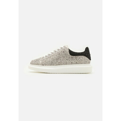 スティーブ マデン メンズ スニーカー シューズ ICEBOX - Trainers - black/silver スティーブ マデン メンズ スニーカー シューズ ICEBOX - Trainers - black/silver