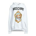 【送料無料】 モスキーノ レディース パーカー・スウェットシャツ アウター Sweatshirts White
