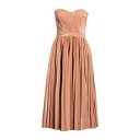 【送料無料】 エリザベスフランキ レディース ワンピース トップス Midi dresses Pink