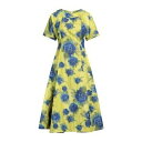 【送料無料】 マルニ レディース ワンピース トップス Midi dresses Green