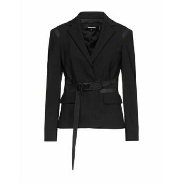 【送料無料】 ディースクエアード レディース ジャケット&ブルゾン アウター Blazers Black