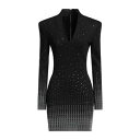 【送料無料】 バルマン レディース ワンピース トップス Mini dresses Black
