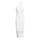 【送料無料】 バルマン レディース ワンピース トップス Midi dresses White