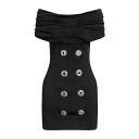 【送料無料】 バルマン レディース ワンピース トップス Mini dresses Black