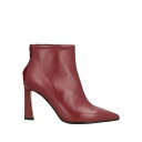 【送料無料】 アンナ・エフ レディース ブーツ シューズ Ankle boots Red
