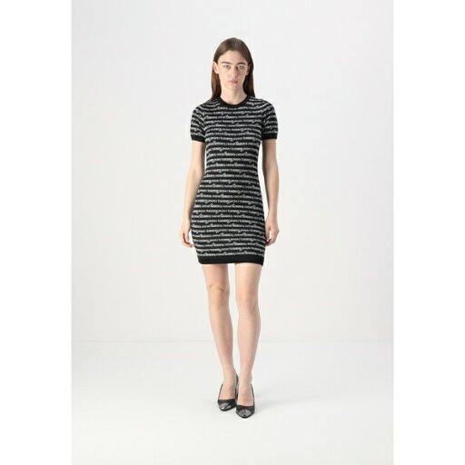 トミーヒルフィガー レディース ワンピース トップス SCRIPT - Shift dress - black hybrid トミーヒルフィガー レディース ワンピース トップス SCRIPT - Shift dress - black hybrid