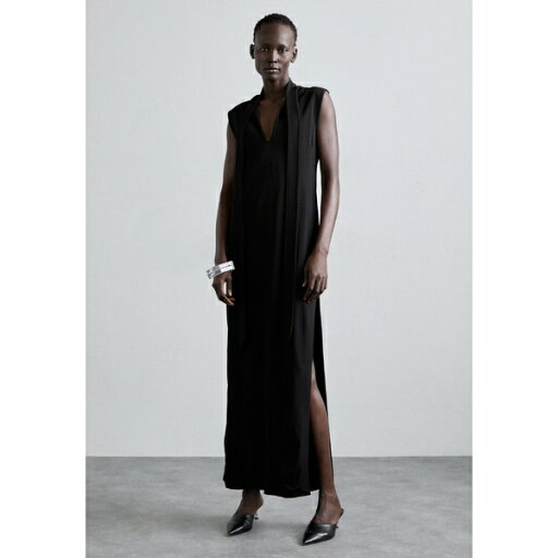 バイト スタジオズ レディース ワンピース トップス LA NUIT SCARF DRESS - Jersey dress - black バイト スタジオズ レディース ワンピース トップス LA NUIT SCARF DRESS - Jersey dress - black