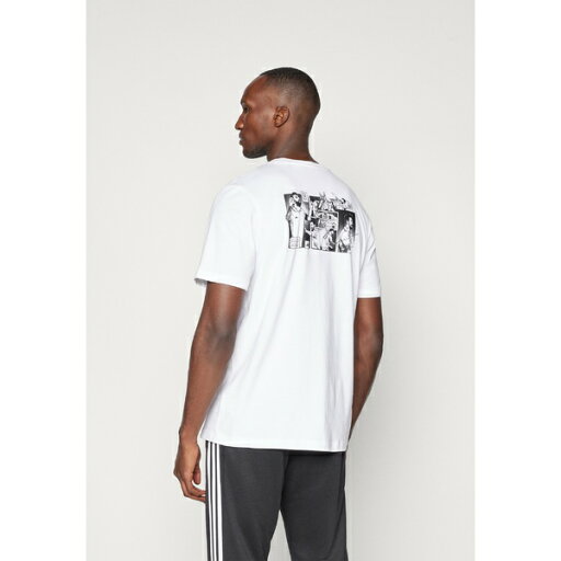 アディダス メンズ バスケットボール スポーツ MESSI ICON GRAPHIC - Print T-shirt - white アディダス メンズ バスケットボール スポーツ MESSI ICON GRAPHIC - Print T-shirt - white