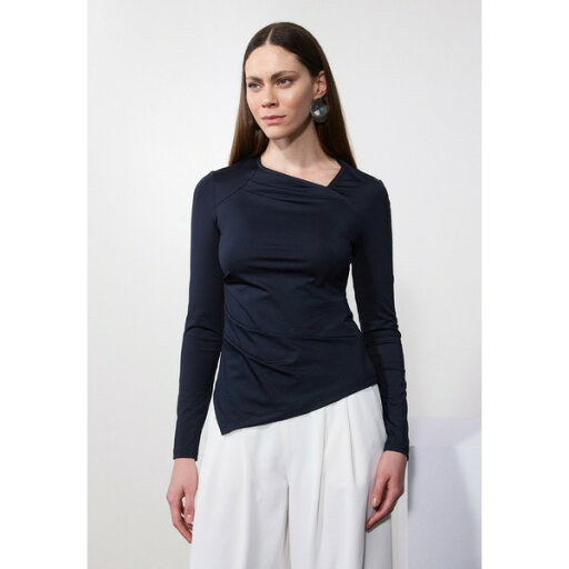アンナ フィールド レディース Tシャツ トップス Long sleeved top - dark blue アンナ フィールド レディース Tシャツ トップス Long sleeved top - dark blue