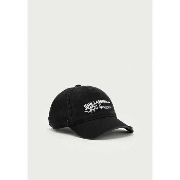 カール ラガーフェルド ジーンズ レディース 帽子 アクセサリー ATELIER CAP UNISEX - Cap - washed blackのサムネイル