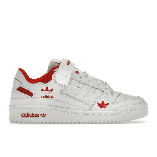 adidas アディダス メンズ スニーカー 【adidas Forum Low Cloud White Red】 サイズ US_10(28.0cm) Cloud White/Red/Cloud White adidas アディダス メンズ スニーカー 【adidas Forum Low Cloud White Red】 サイズ US_10(28.0cm) Cloud White/Red/Cloud White