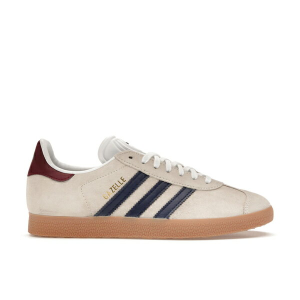 adidas アディダス メンズ スニーカー 【adidas Gazelle Beige Dark Blue Collegiate Burgundy】 サイズ US_M_13.5 Off White/Dark Blue/Collegiate Burgundy