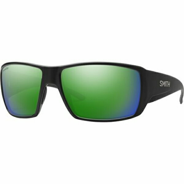 スミス メンズ サングラス・アイウェア アクセサリー Guide's Choice Sunglasses Matte Black/ChromaPop Glass Polarized Green Mirror
