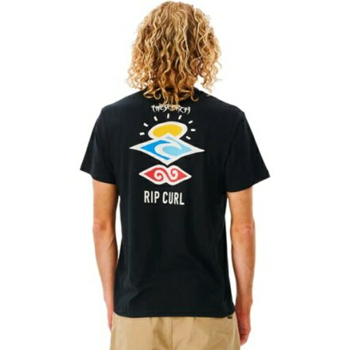 リップカール メンズ シャツ トップス Search Icon Short-Sleeve T-Shirt - Men's Black リップカール メンズ シャツ トップス Search Icon Short-Sleeve T-Shirt - Men's Black