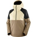 サロモン メンズ スノーボード スポーツ Transfer Anorak - Men's White Pepper/Deep Black/Shitake
