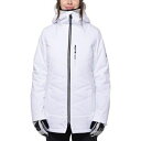 シックスエイトシックス レディース スノーボード スポーツ Cloud Insulated Jacket 2023 - Women's White Geo Jacquard