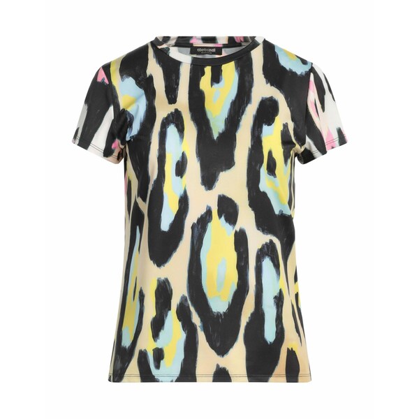 【送料無料】 ロベルトカヴァリ レディース Tシャツ トップス T-shirts Beige(4)