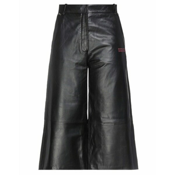 【送料無料】 オフホワイト レディース カジュアルパンツ ボトムス Cropped Pants Black