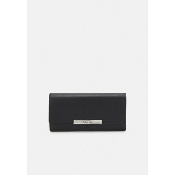 カルバンクライン カルバンクライン レディース 財布 アクセサリー LINEAR LARGE TRIFOLD SLIM - Wallet - black