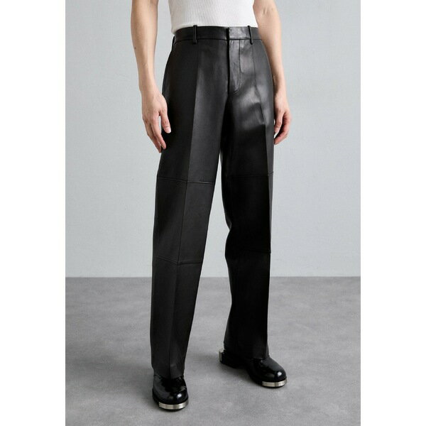 ヘルムート ラング メンズ カジュアルパンツ ボトムス CARPENTER PANT - Leather trousers - black