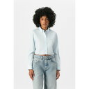 トミーヒルフィガー レディース シャツ トップス CROP STRIPE SHIRT - Button-down blouse - light powdery ...