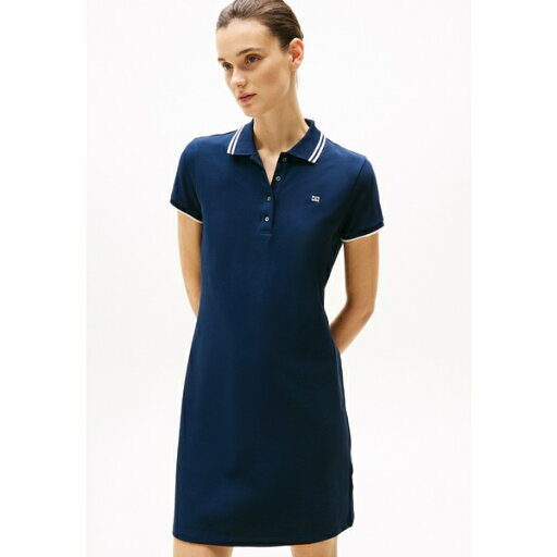 トミー ヒルフィガー レディース ワンピース トップス SPORTY FEMININE DRESS - Shirt dress - dark night navy トミー ヒルフィガー レディース ワンピース トップス SPORTY FEMININE DRESS - Shirt dress - dark night navy