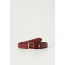 トミー ヒルフィガー レディース ベルト アクセサリー SQUARE - Belt - deep rouge