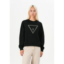 ゲス レディース パーカー・スウェットシャツ アウター RACHELE TRIANGLE - Sweatshirt - jet black