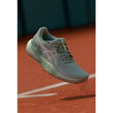 アシックス レディース フィットネス スポーツ GEL-CHALLENGER 15 CLAY - Clay court tennis shoes - lichen rock/whisper green