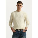 ラルフローレン メンズ ニット&セーター アウター CABLE-KNIT COTTON QUARTER-ZIP JUMPER - Jumper - andover cream
